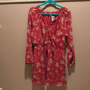 NWT sz Large Maurice’s Coral/beige dress